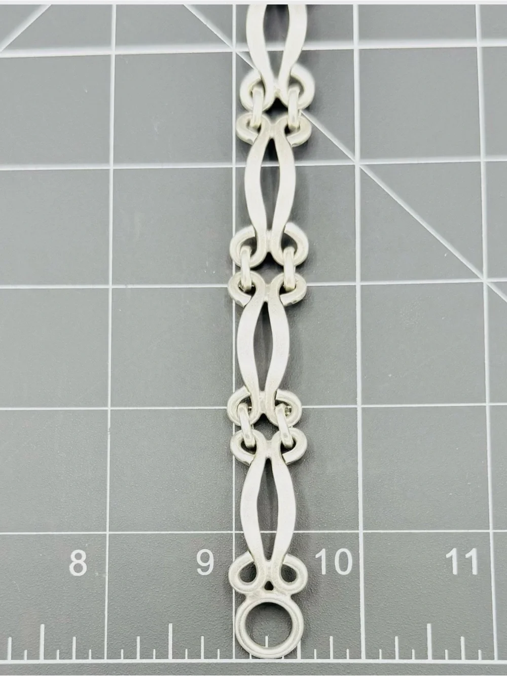 Vintage Mexico ATI Sterling Silver 925 Scroll Link Toggle Bracelet 7.5” 29.24 GR